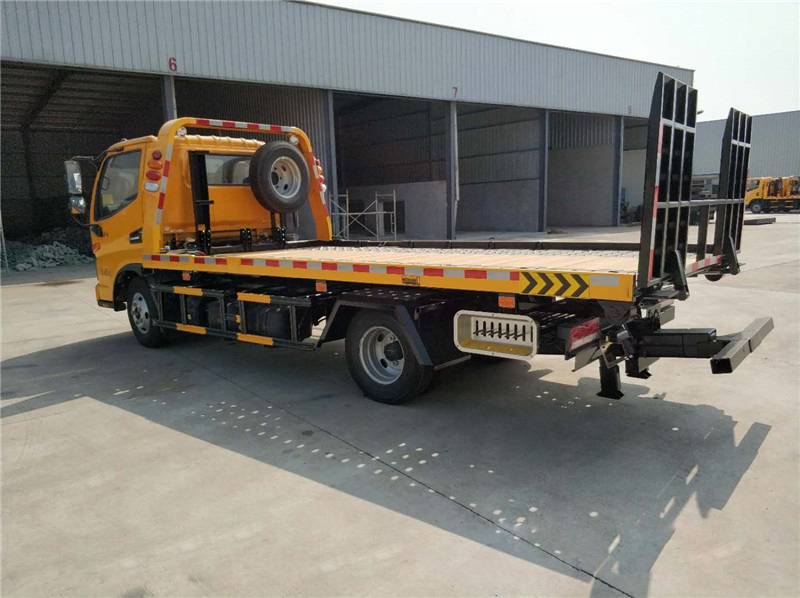 江淮蓝牌一拖二道路救援车 平板拖车