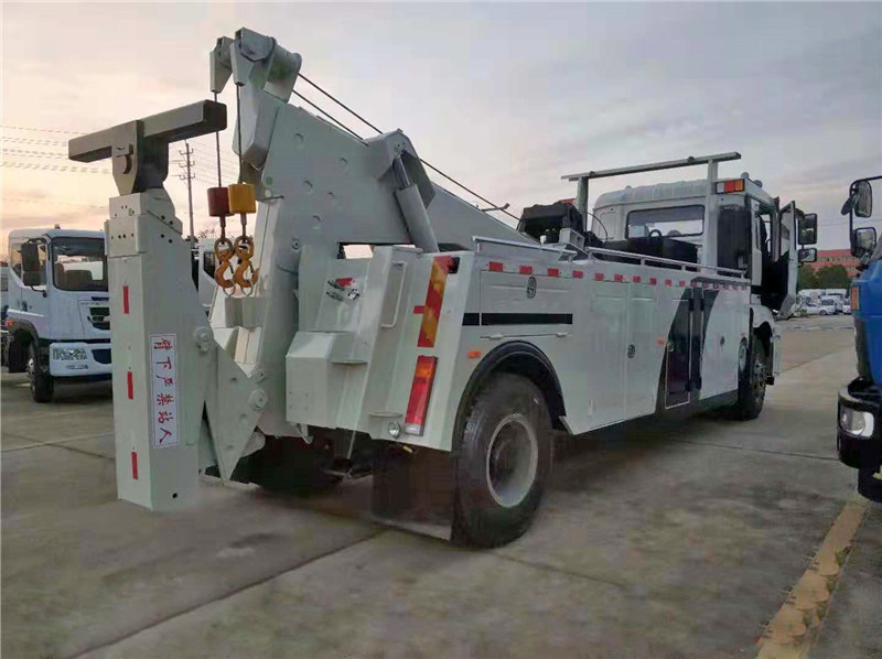  陕汽德龙单桥16吨拖吊连体 道路救援车