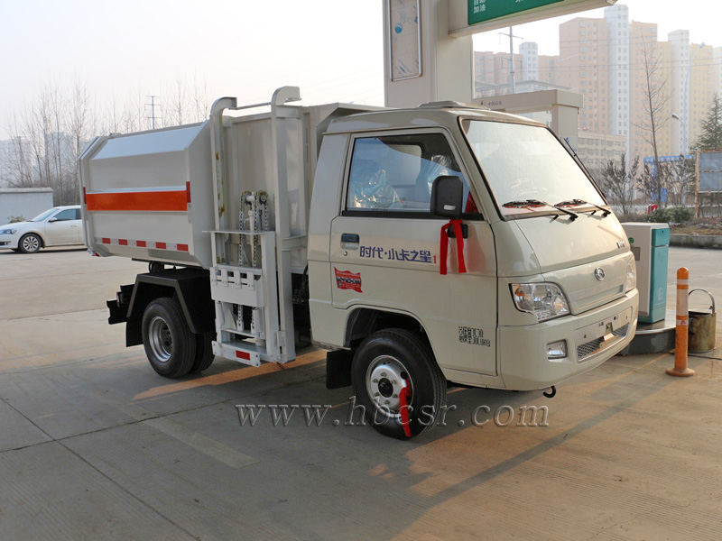 福田时代4方挂桶式垃圾车