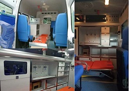 江铃福特新世代V348长轴监护型救护车