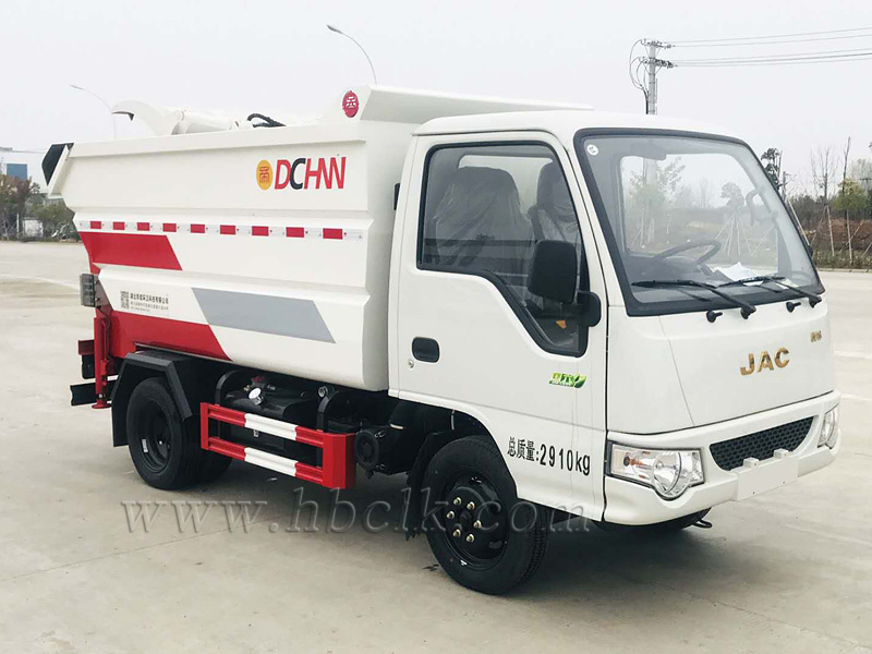 江淮3方后挂桶压缩垃圾车（蓝牌 柴油）