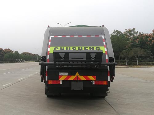 楚胜牌东风天锦新款14方全密封压缩垃圾车